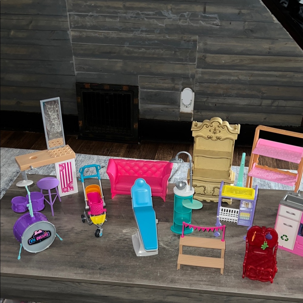 Huge Assorted Lot of Barbie Doll Furniture